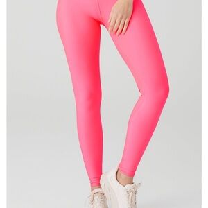 alo high waist airlift legging in pink coral